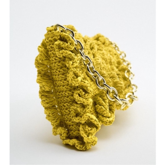 Zara ruffle shoulder chain bag - Picture 3 of 6